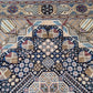 Nain Teppich Wolle mit Seide feine Knüpfung geometrisches Medaillon 310 × 200 cm