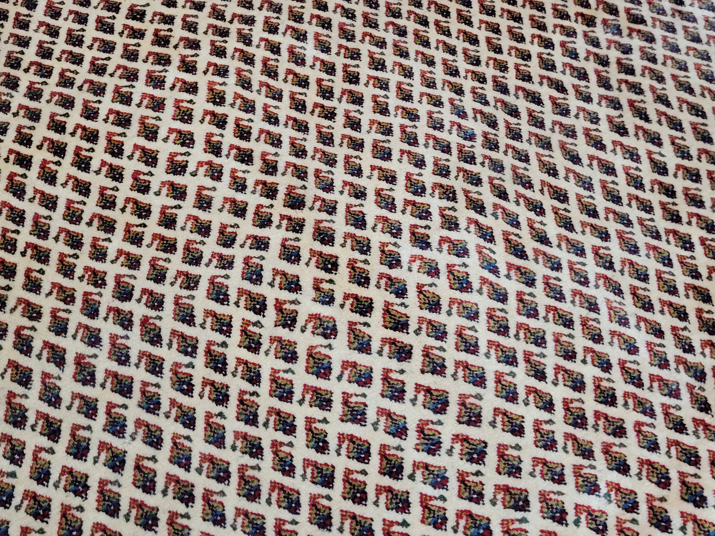 Sarough Teppich reine Wolle florales Allover Muster 280x275 cm