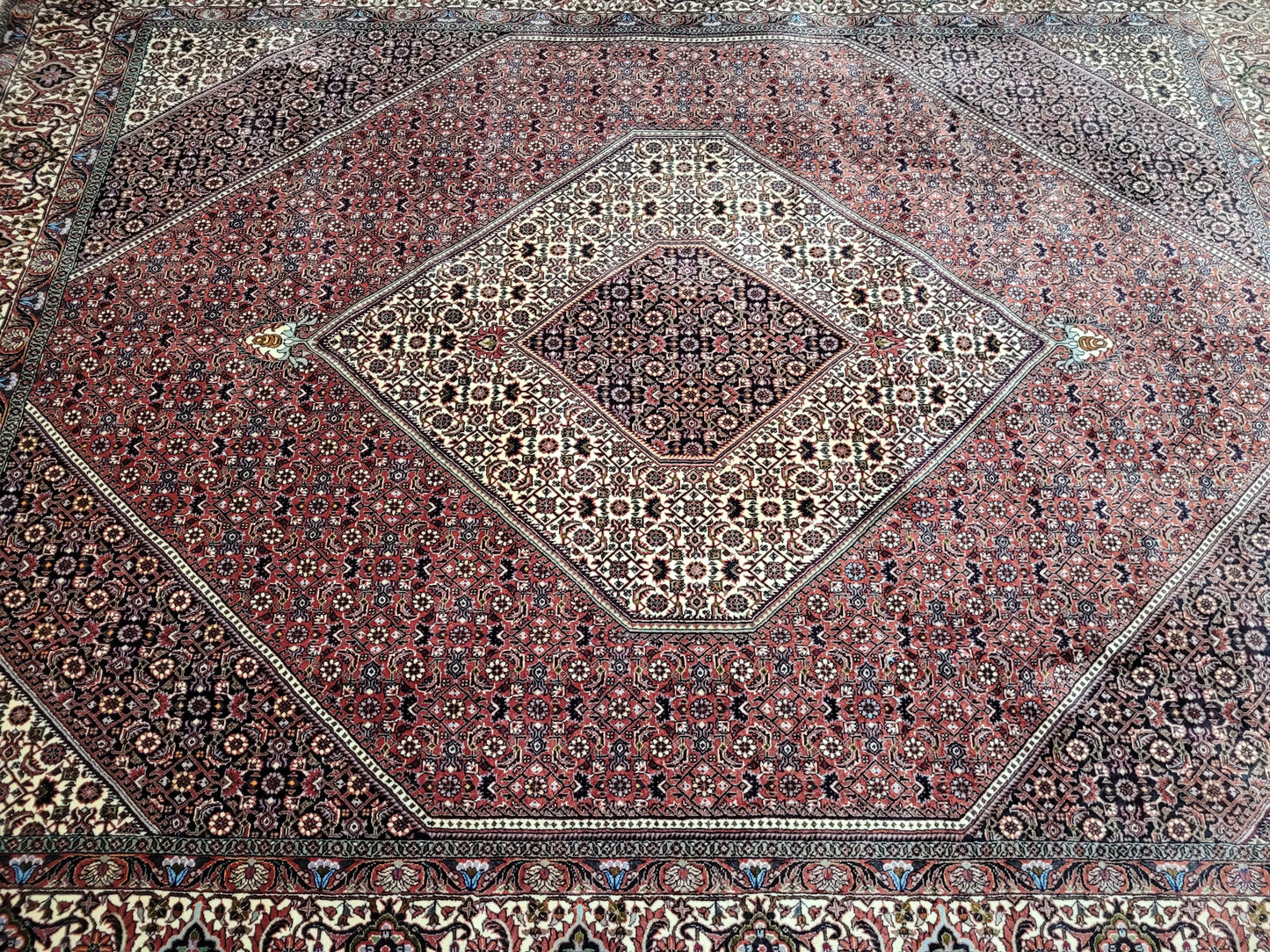 Täbriz Bidjar Tekab Teppich Korkwolle feine Knüpfung 270x210 cm