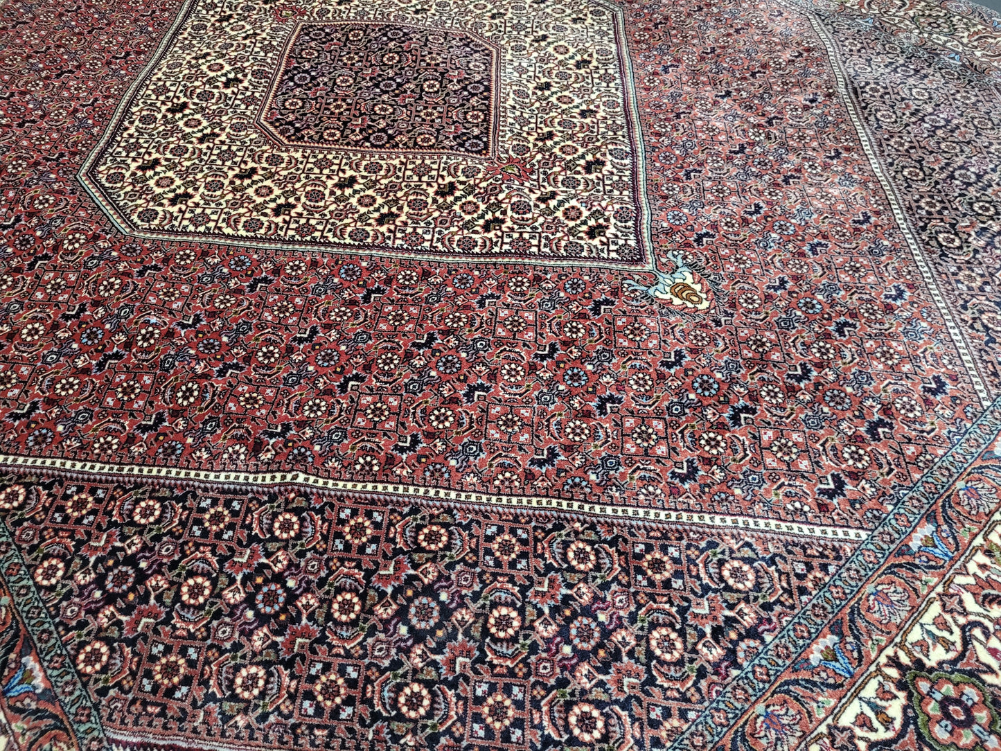 Täbriz Bidjar Tekab Teppich Korkwolle feine Knüpfung 270x210 cm