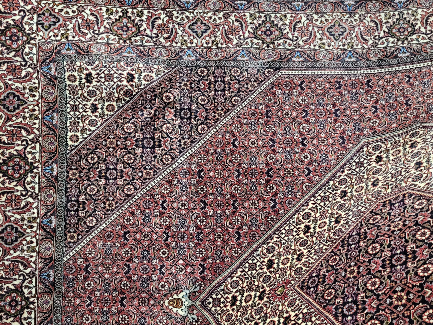 Täbriz Bidjar Tekab Teppich Korkwolle feine Knüpfung 270x210 cm