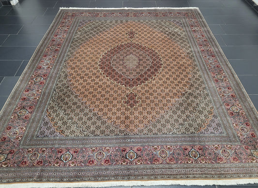 Täbriz Teppich Korkwolle feine Knüpfkunst 300 × 290 cm