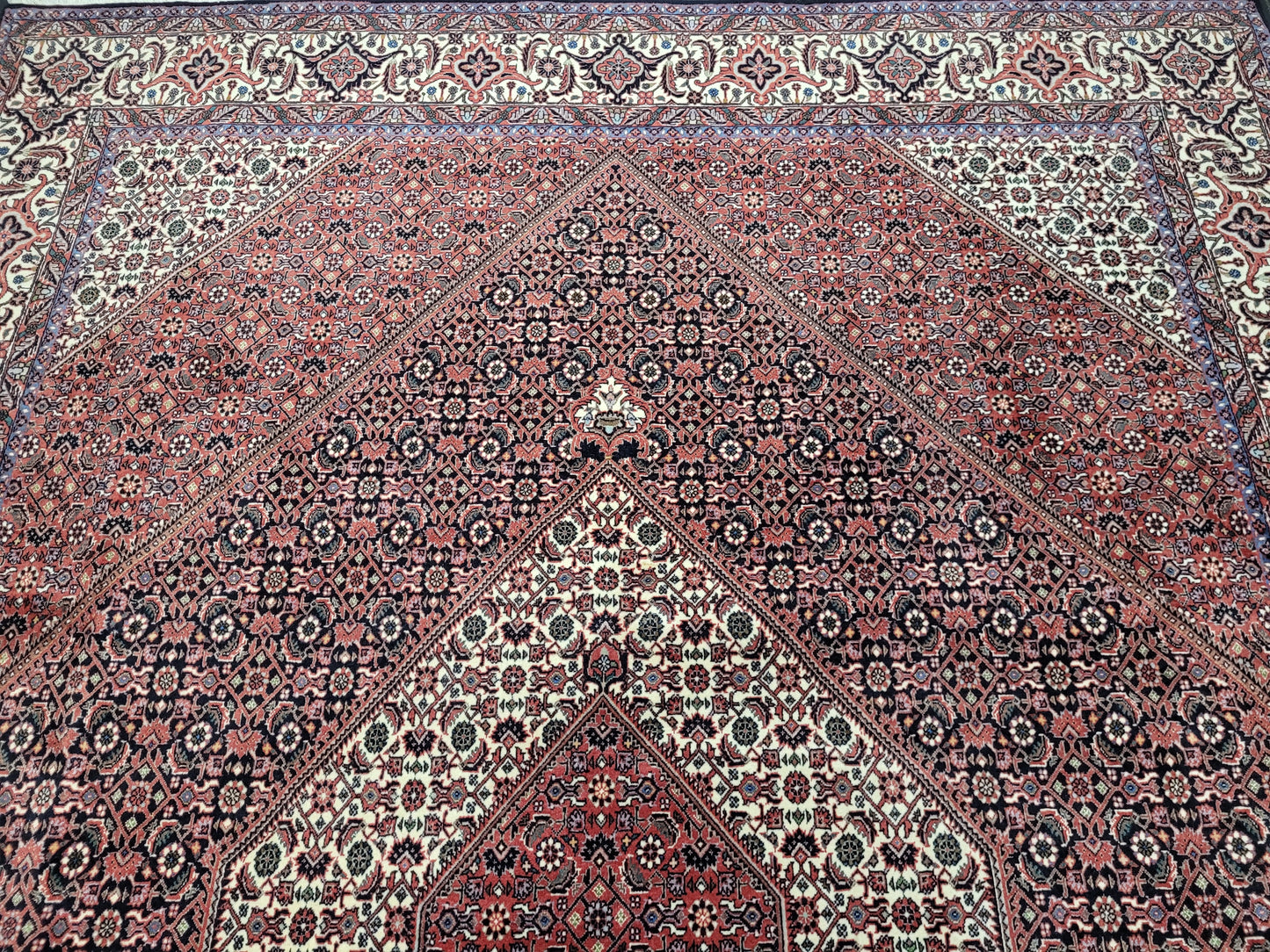 Bidjar Teppich Korkwolle Tekab fein Hexagon Medaillon 310x200 cm