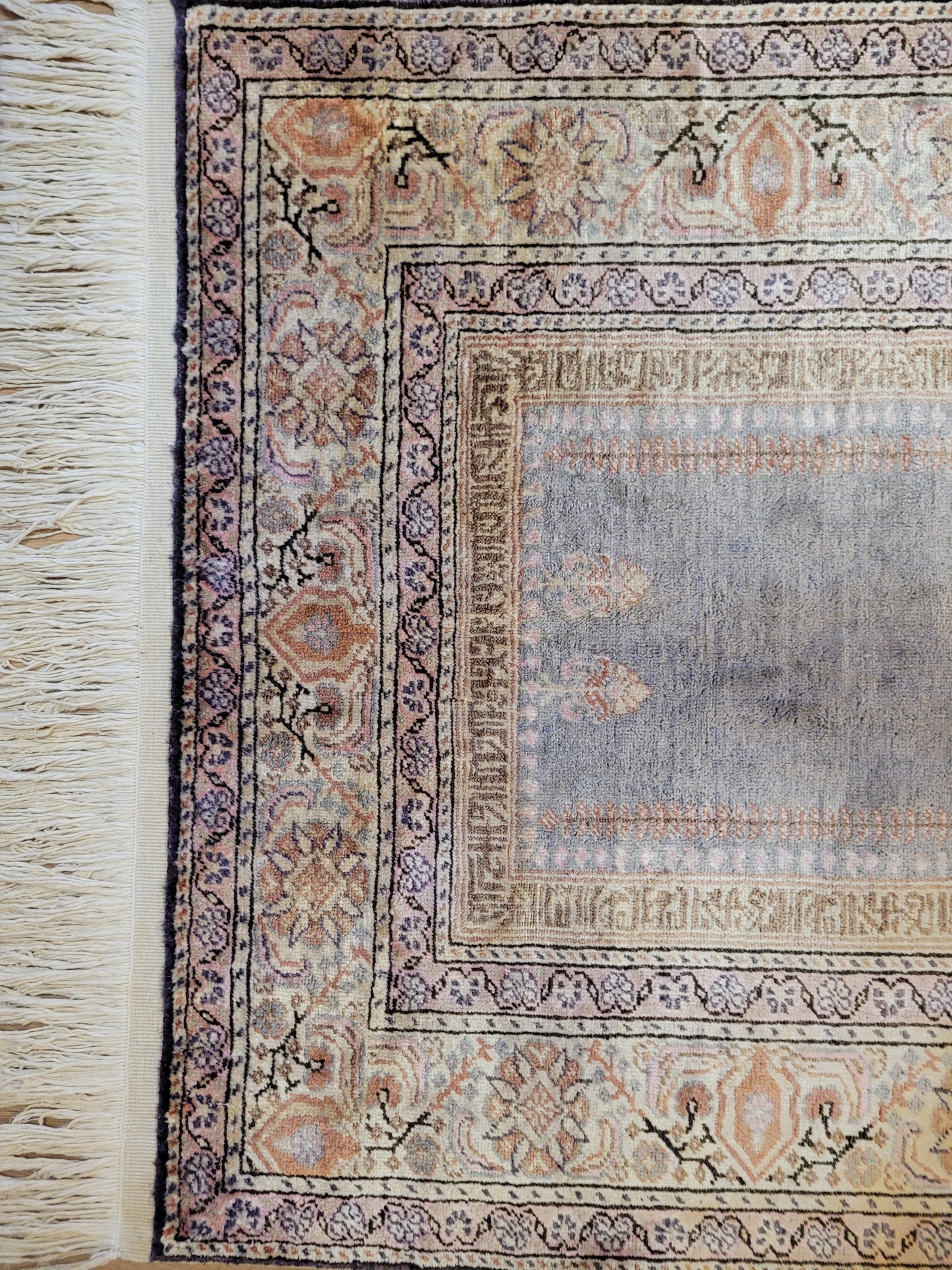 Kayseri Gebetsteppich 134x90 cm feine Wolle Flussdesign