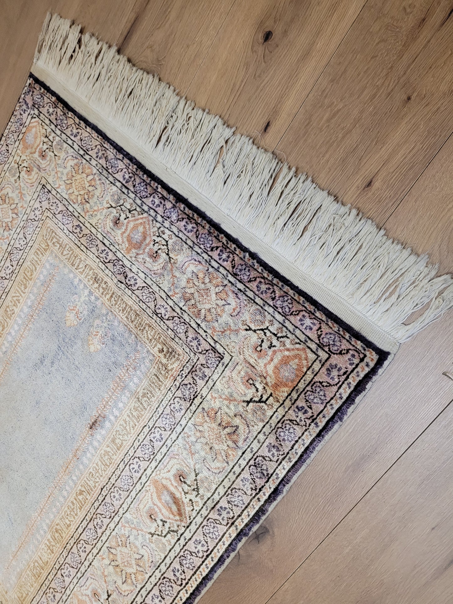 Kayseri Gebetsteppich 134x90 cm feine Wolle Flussdesign