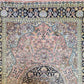 Kaschmir Seidenteppich 182x125 cm florales Medaillon feine Knüpfung