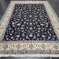Nain Teppich 340x240 cm feine Wolle mit Seide klassisches Blumenmuster