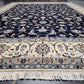 Nain Teppich 340x240 cm feine Wolle mit Seide klassisches Blumenmuster