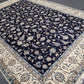 Nain Teppich 340x240 cm feine Wolle mit Seide klassisches Blumenmuster