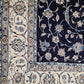 Nain Teppich 340x240 cm feine Wolle mit Seide klassisches Blumenmuster