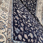 Nain Teppich 340x240 cm feine Wolle mit Seide klassisches Blumenmuster