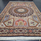 Täbriz Teppich 310x205 cm Korkwolle mit Seidenanteil feine Ghombad Knüpfung