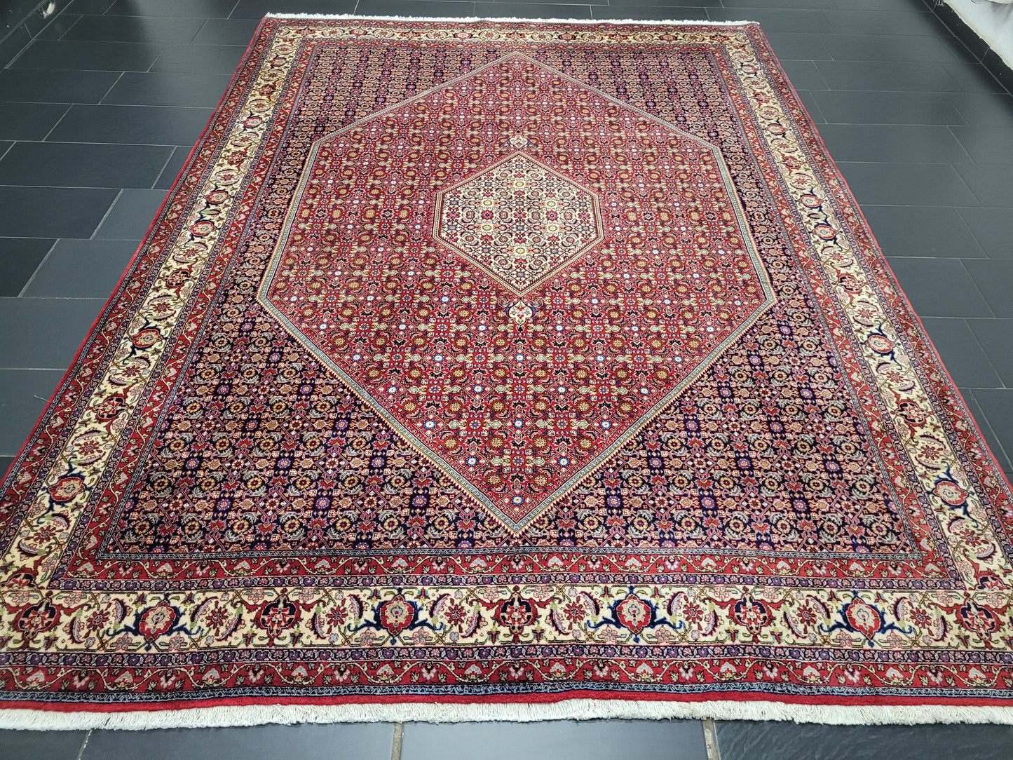 Bidjar Teppich 340x255 cm reine Korkwolle feine Knüpfung