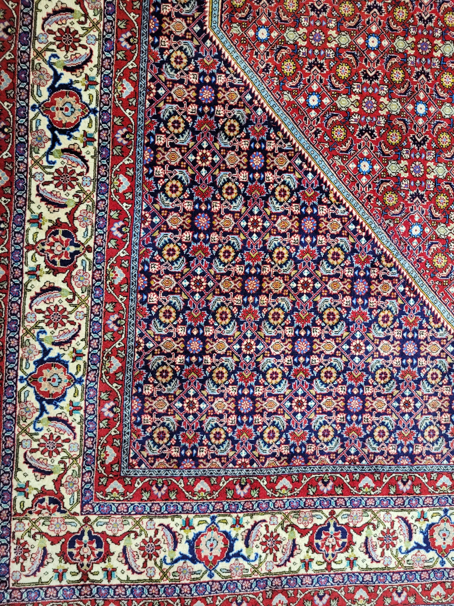 Bidjar Teppich 340x255 cm reine Korkwolle feine Knüpfung