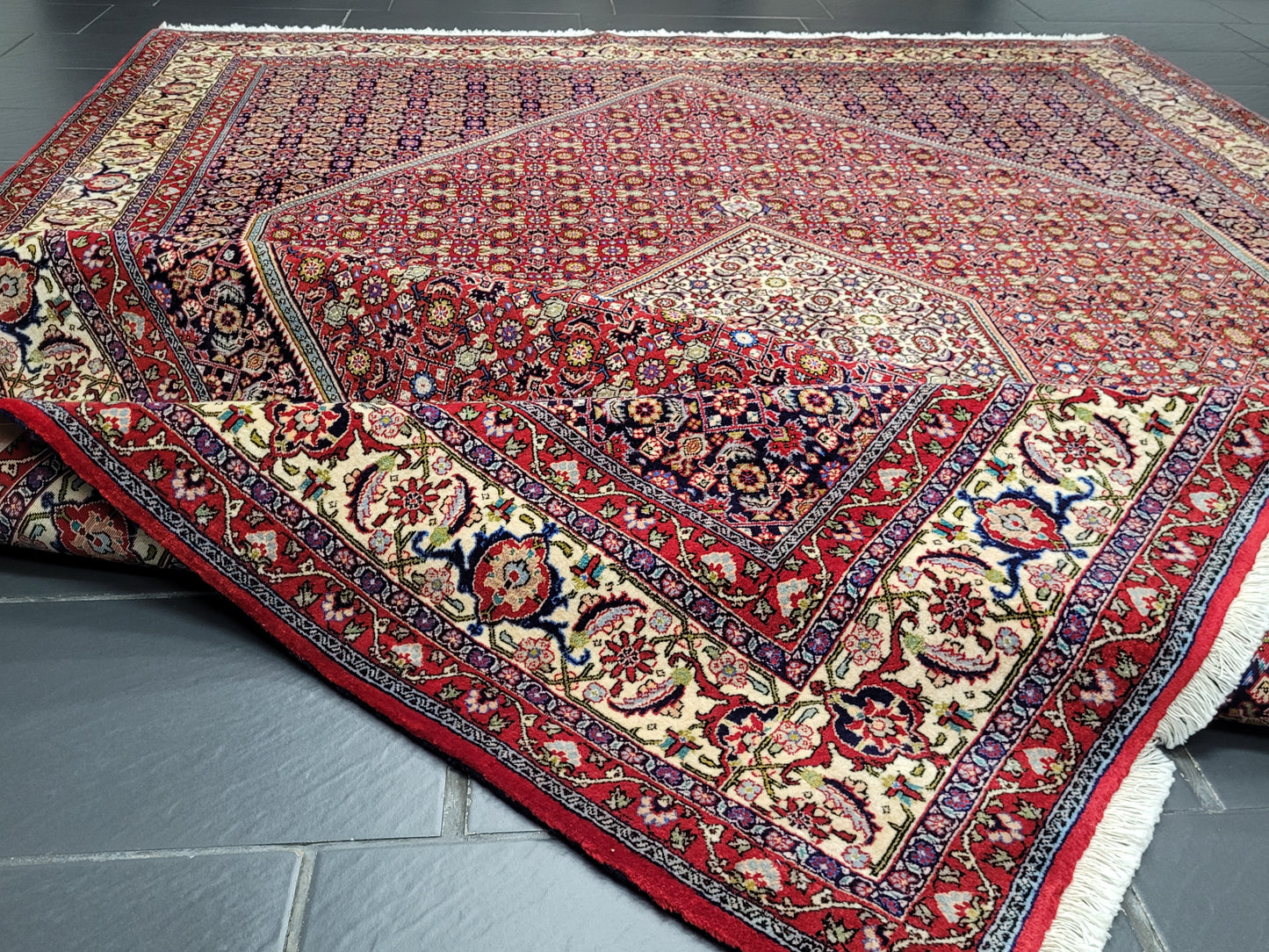 Bidjar Teppich 340x255 cm reine Korkwolle feine Knüpfung