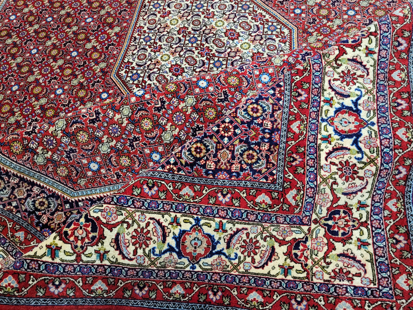 Bidjar Teppich 340x255 cm reine Korkwolle feine Knüpfung