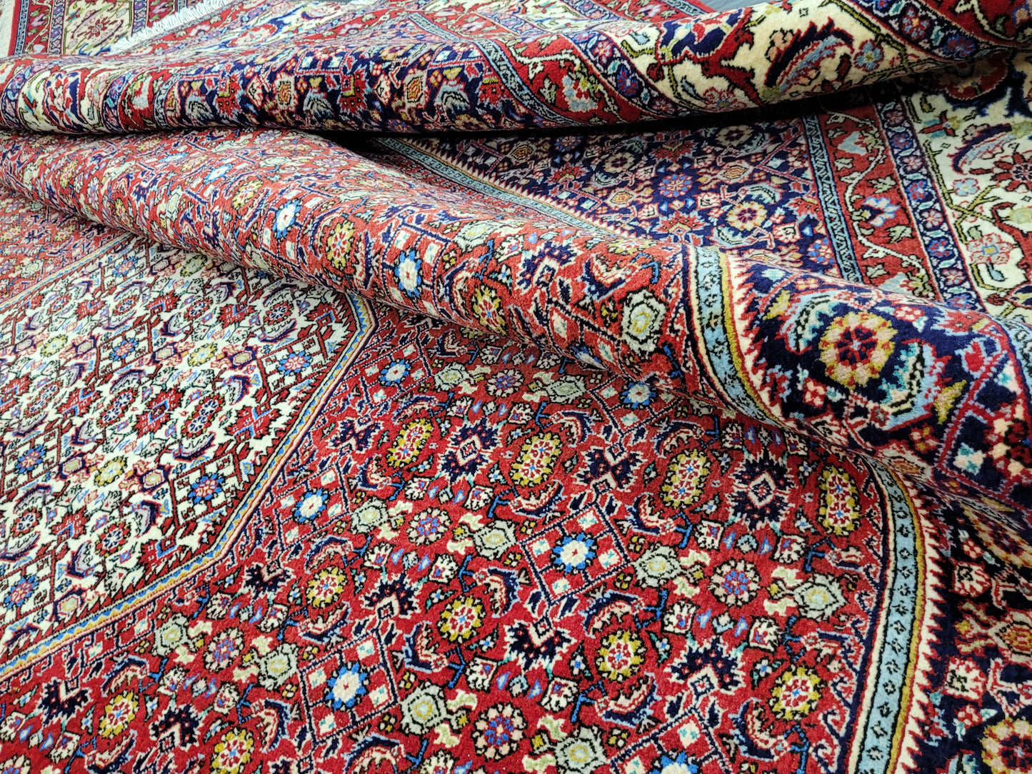 Bidjar Teppich 340x255 cm reine Korkwolle feine Knüpfung