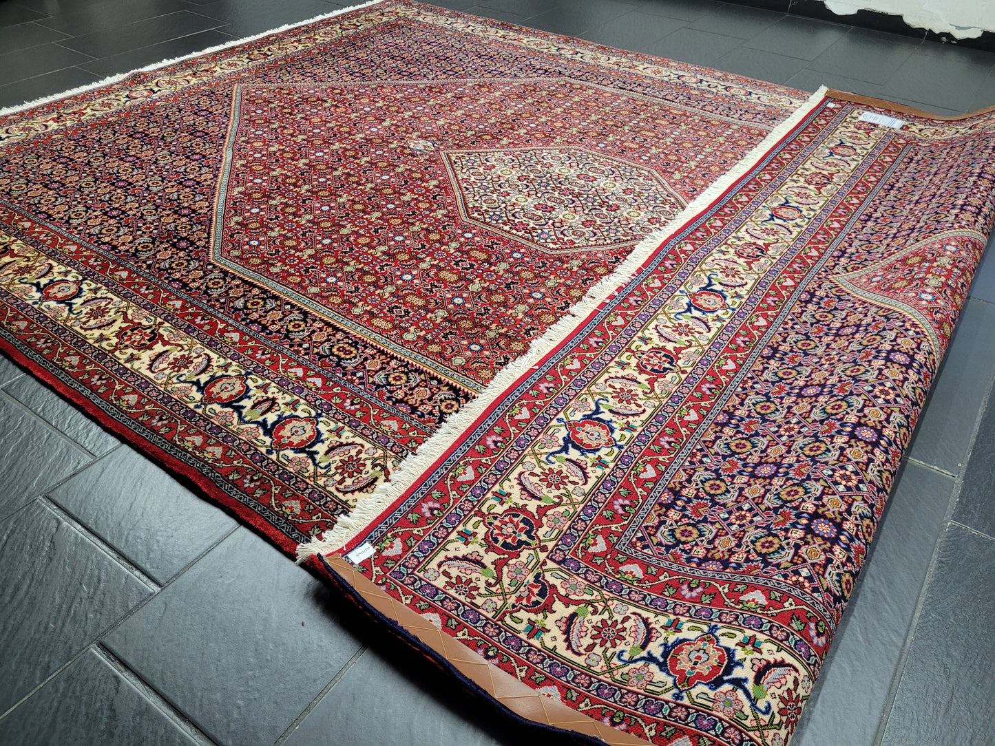 Bidjar Teppich 340x255 cm reine Korkwolle feine Knüpfung