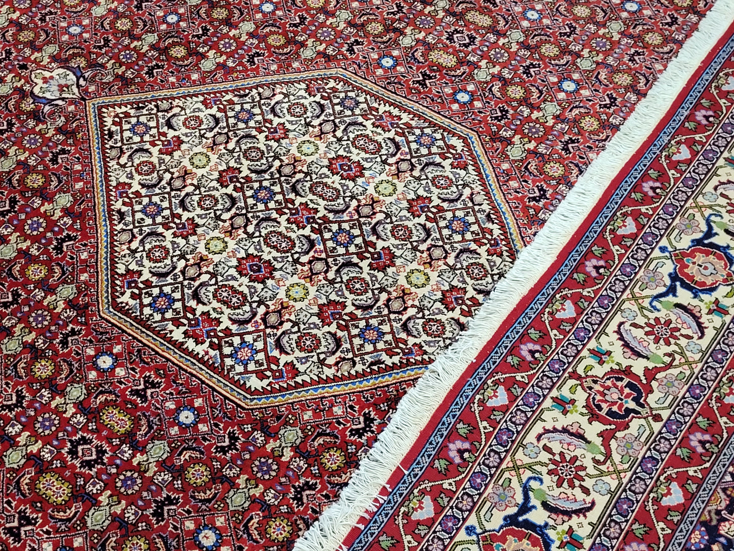 Bidjar Teppich 340x255 cm reine Korkwolle feine Knüpfung