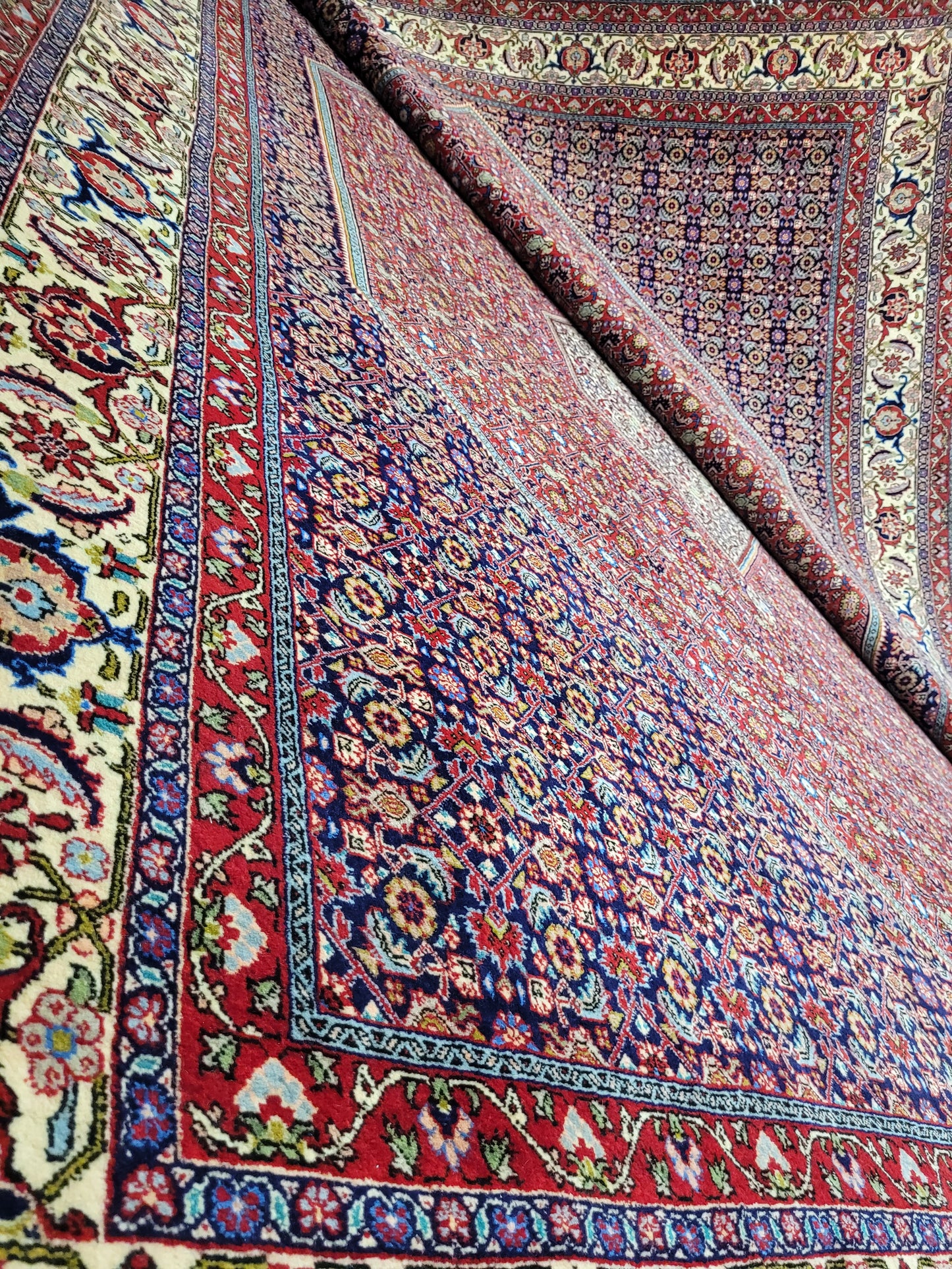 Bidjar Teppich 340x255 cm reine Korkwolle feine Knüpfung