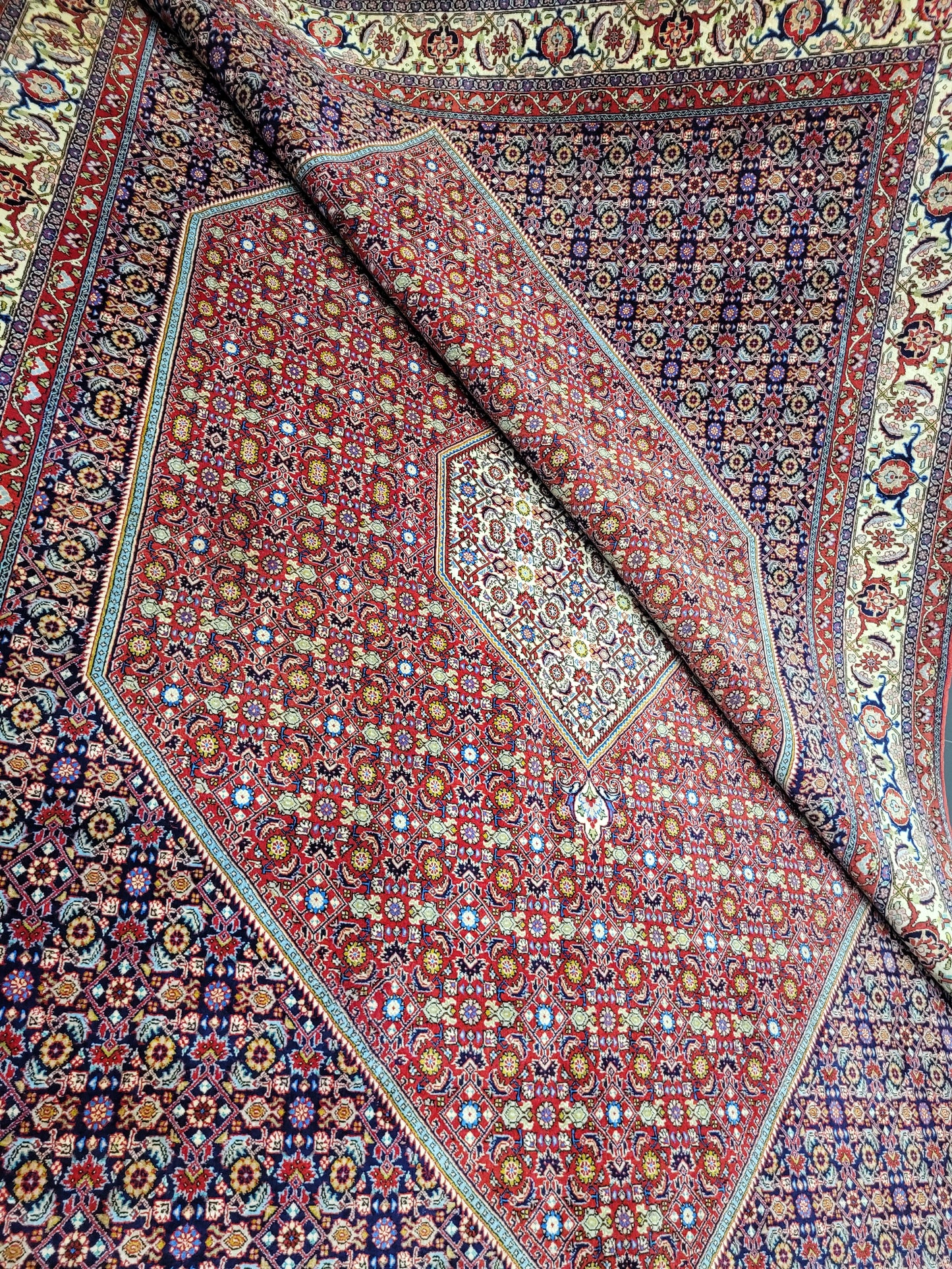 Bidjar Teppich 340x255 cm reine Korkwolle feine Knüpfung