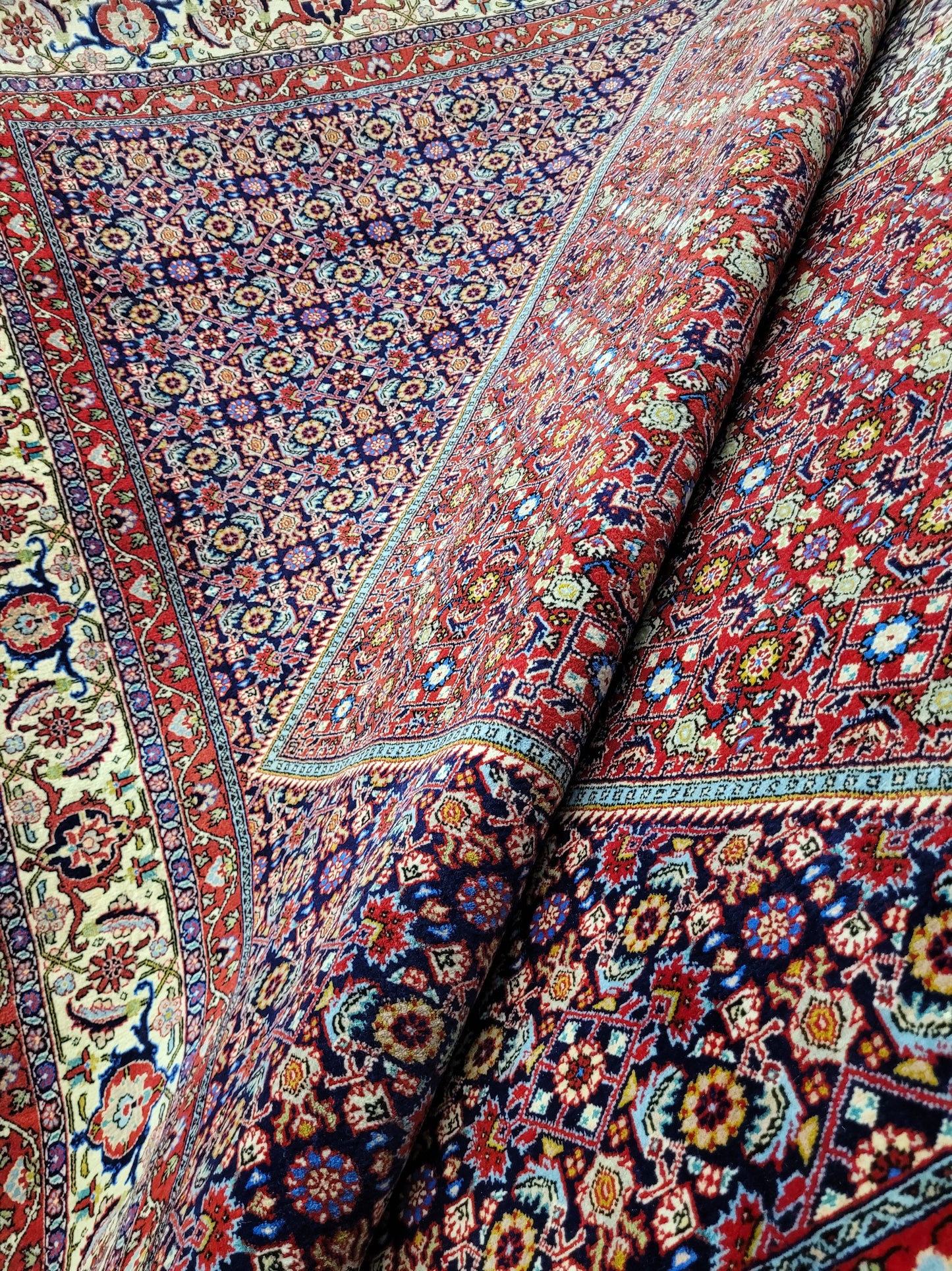 Bidjar Teppich 340x255 cm reine Korkwolle feine Knüpfung