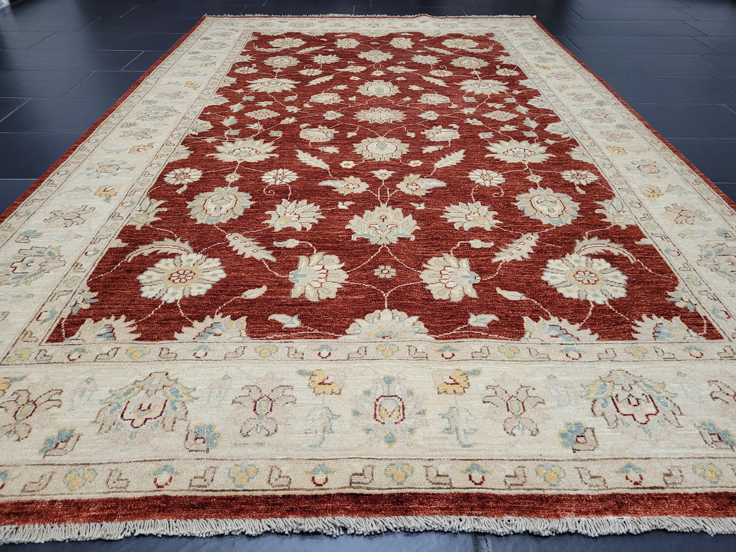 Ziegler Teppich 285x180 cm reine Ghazni Wolle klassisches Design