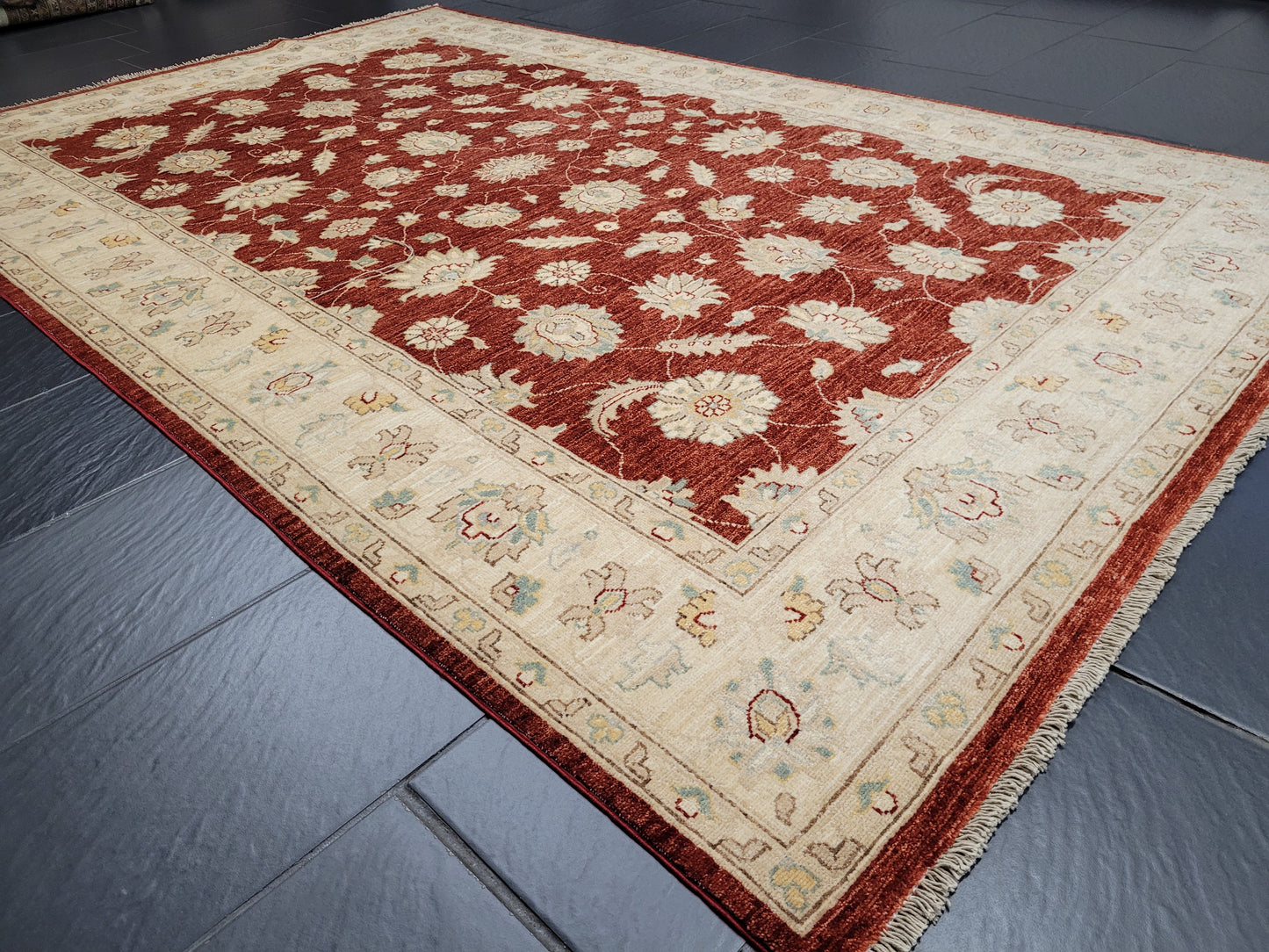 Ziegler Teppich 285x180 cm reine Ghazni Wolle klassisches Design