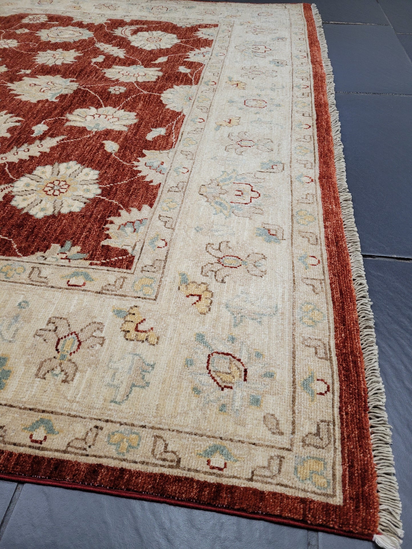 Ziegler Teppich 285x180 cm reine Ghazni Wolle klassisches Design