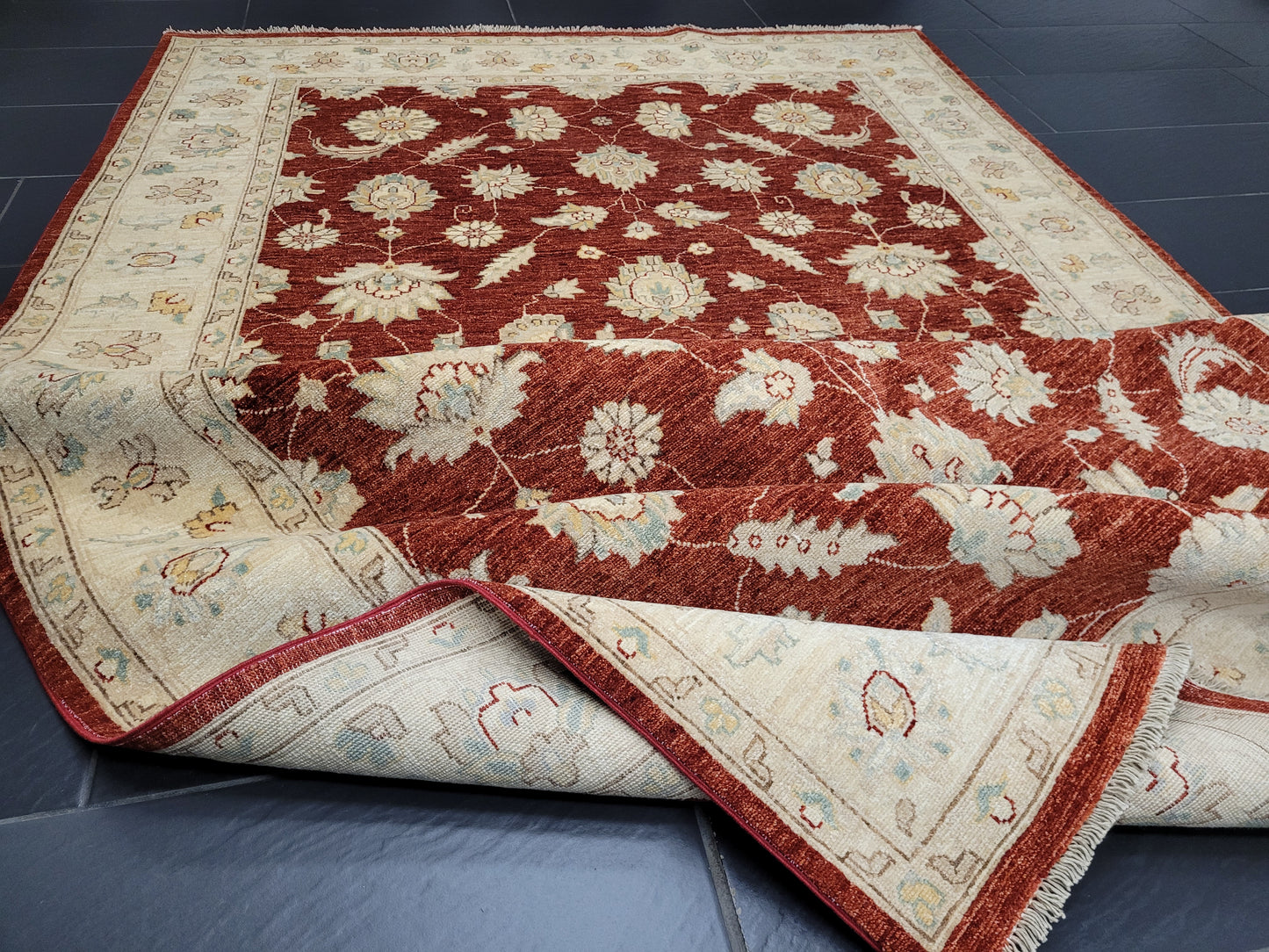 Ziegler Teppich 285x180 cm reine Ghazni Wolle klassisches Design