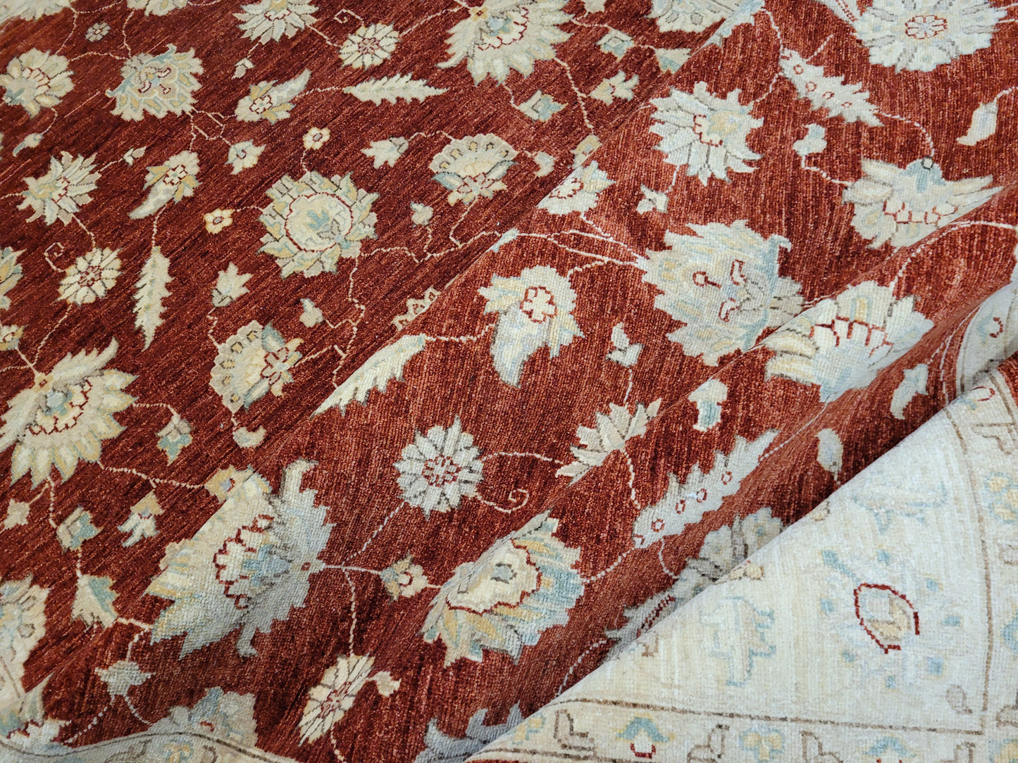 Ziegler Teppich 285x180 cm reine Ghazni Wolle klassisches Design