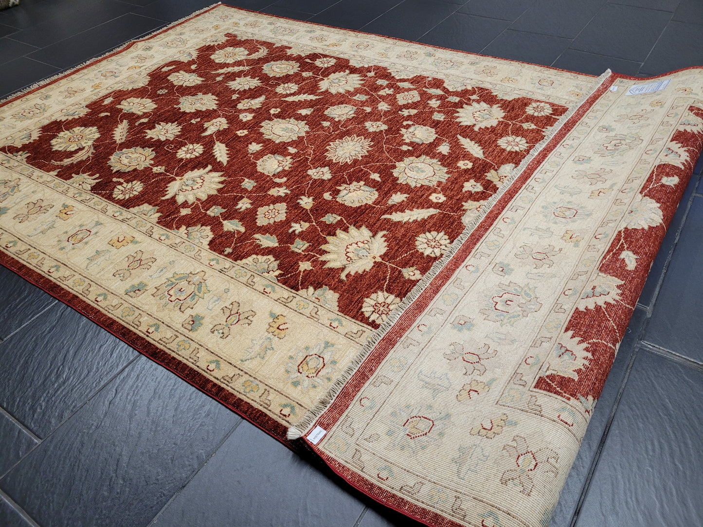 Ziegler Teppich 285x180 cm reine Ghazni Wolle klassisches Design