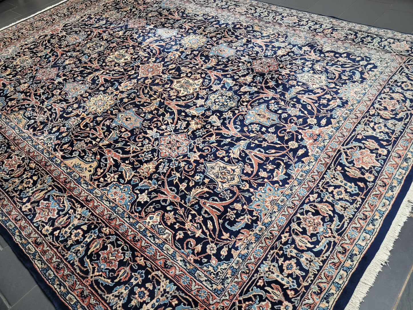 Kirman Teppich 400x300 cm reine Schurwolle feine Knüpfung