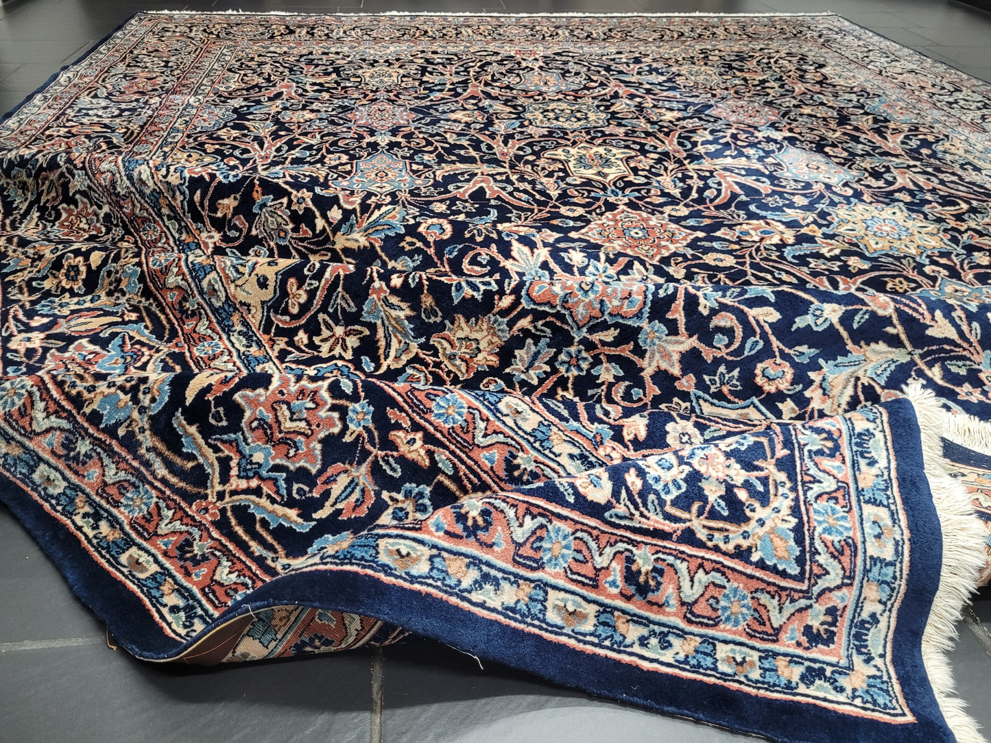 Kirman Teppich 400x300 cm reine Schurwolle feine Knüpfung