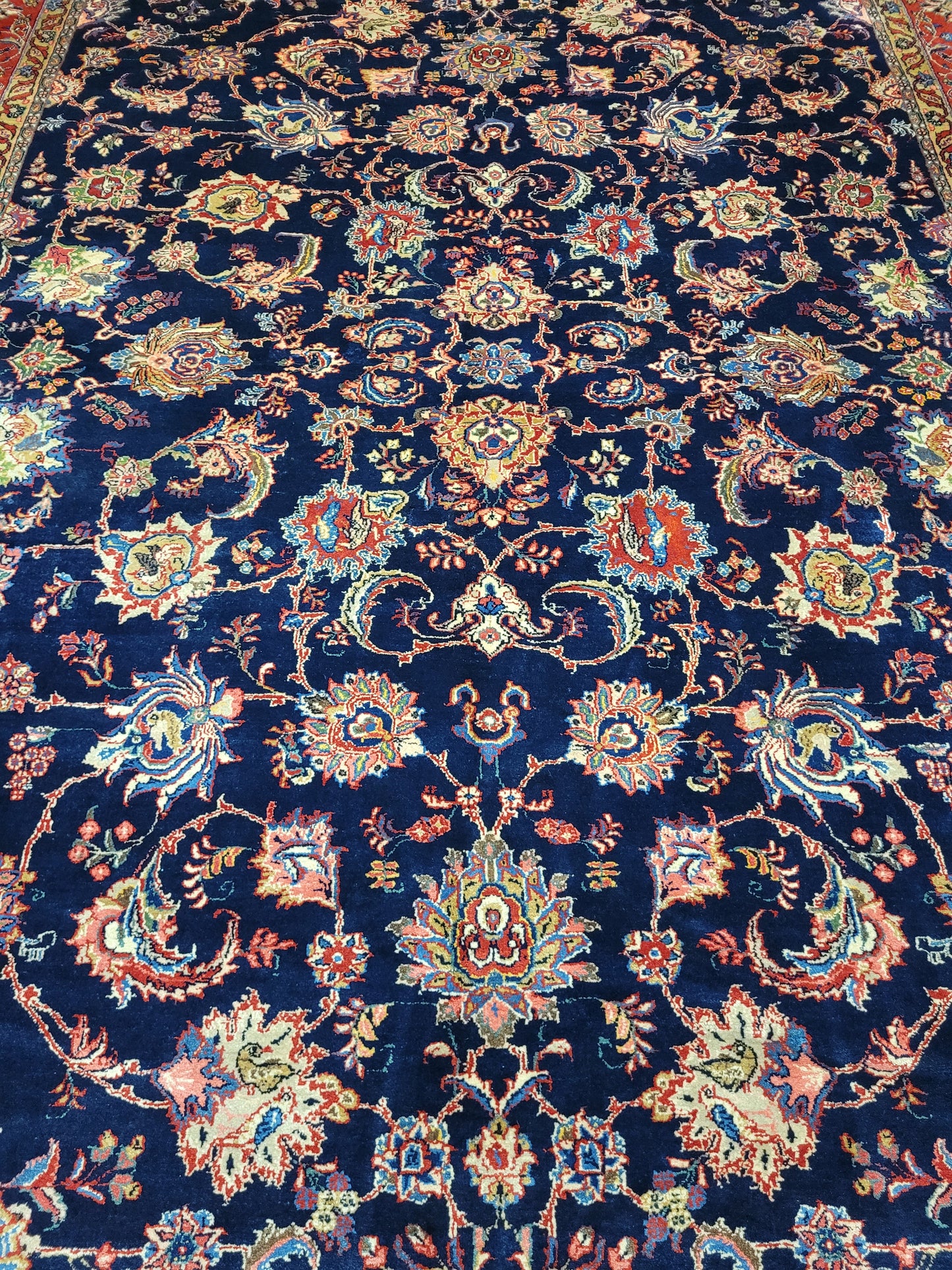 Sarough Teppich 360x266 cm reine Wolle feine Knüpfung klassisches Design