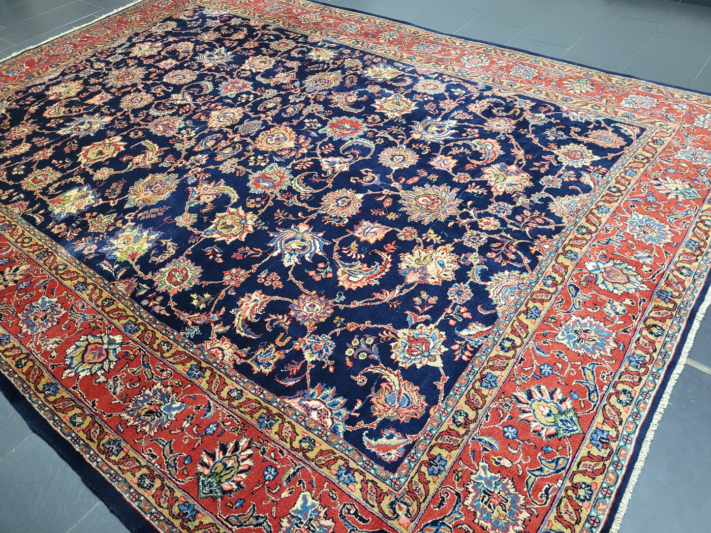 Sarough Teppich 360x266 cm reine Wolle feine Knüpfung klassisches Design