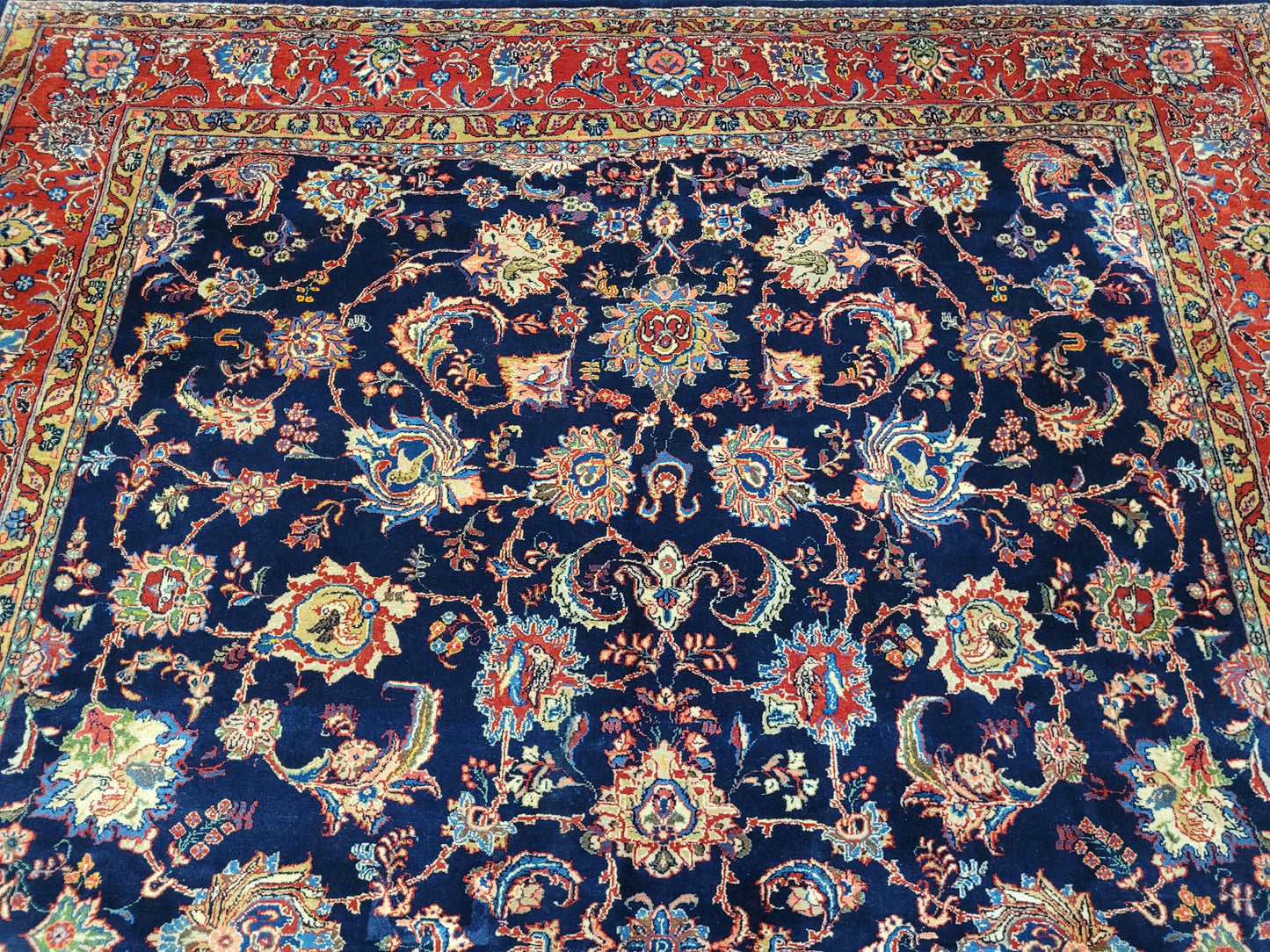 Sarough Teppich 360x266 cm reine Wolle feine Knüpfung klassisches Design