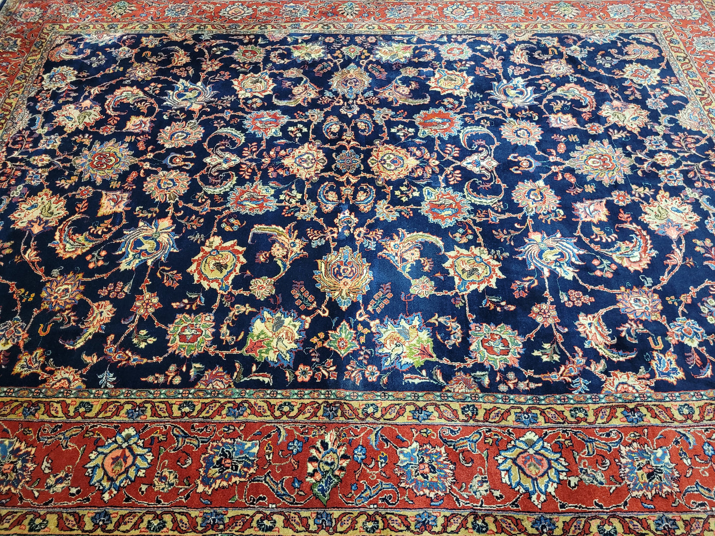 Sarough Teppich 360x266 cm reine Wolle feine Knüpfung klassisches Design