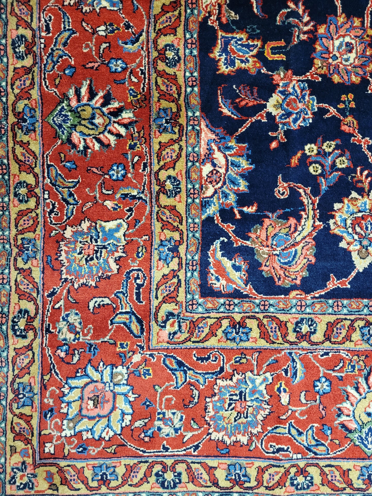 Sarough Teppich 360x266 cm reine Wolle feine Knüpfung klassisches Design