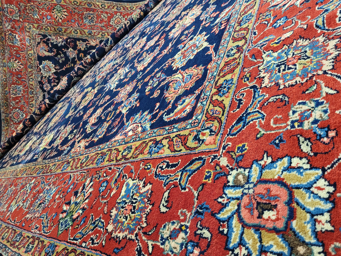 Sarough Teppich 360x266 cm reine Wolle feine Knüpfung klassisches Design