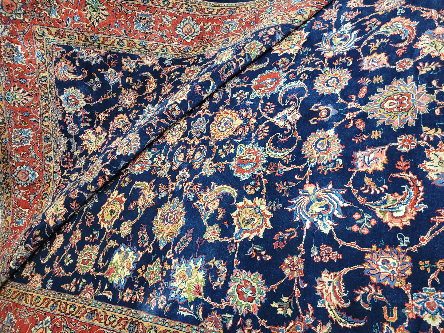 Sarough Teppich 360x266 cm reine Wolle feine Knüpfung klassisches Design