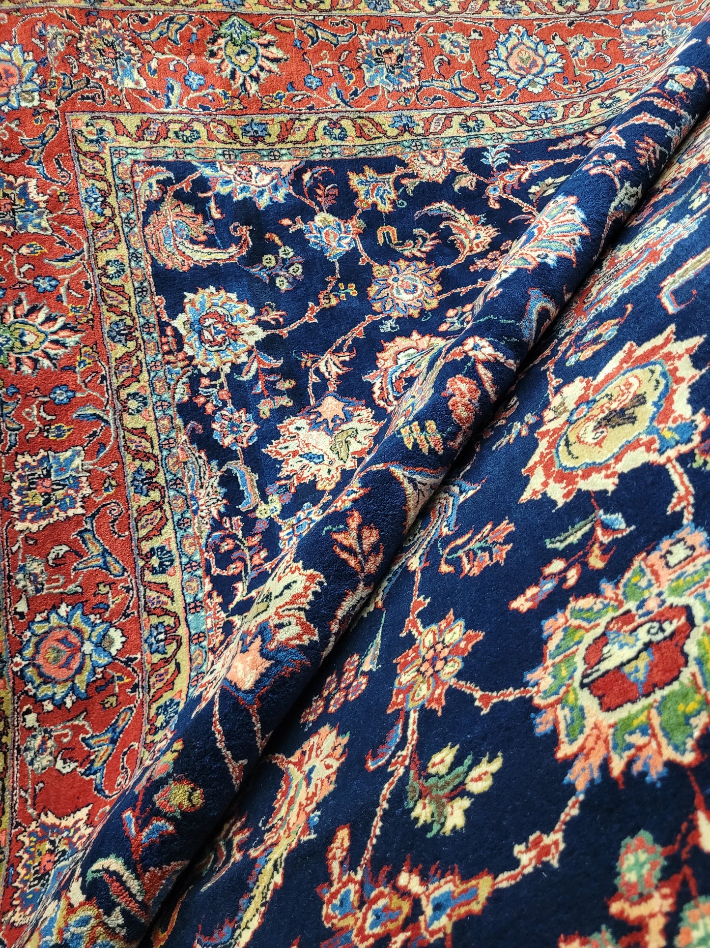 Sarough Teppich 360x266 cm reine Wolle feine Knüpfung klassisches Design