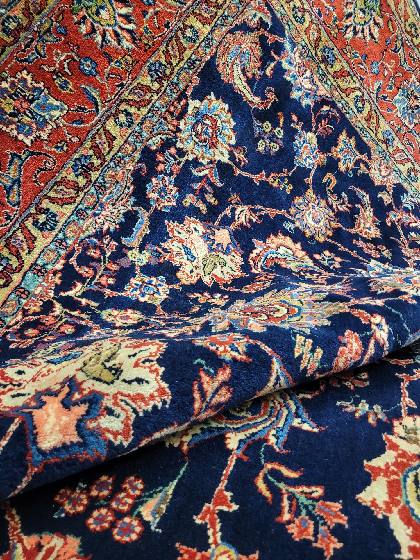 Sarough Teppich 360x266 cm reine Wolle feine Knüpfung klassisches Design