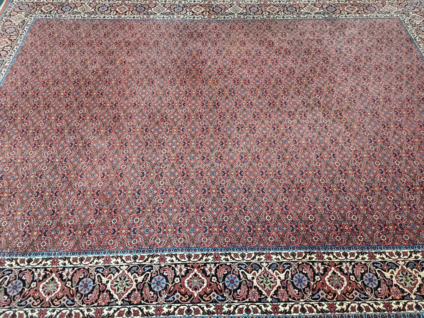 Bidjar Tekab Teppich 350x250 cm feine Korkwolle klassische Knüpfkunst