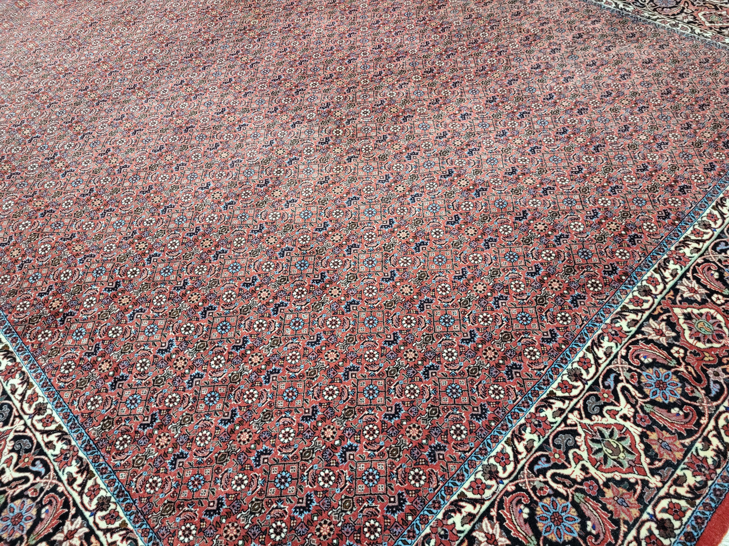 Bidjar Tekab Teppich 350x250 cm feine Korkwolle klassische Knüpfkunst