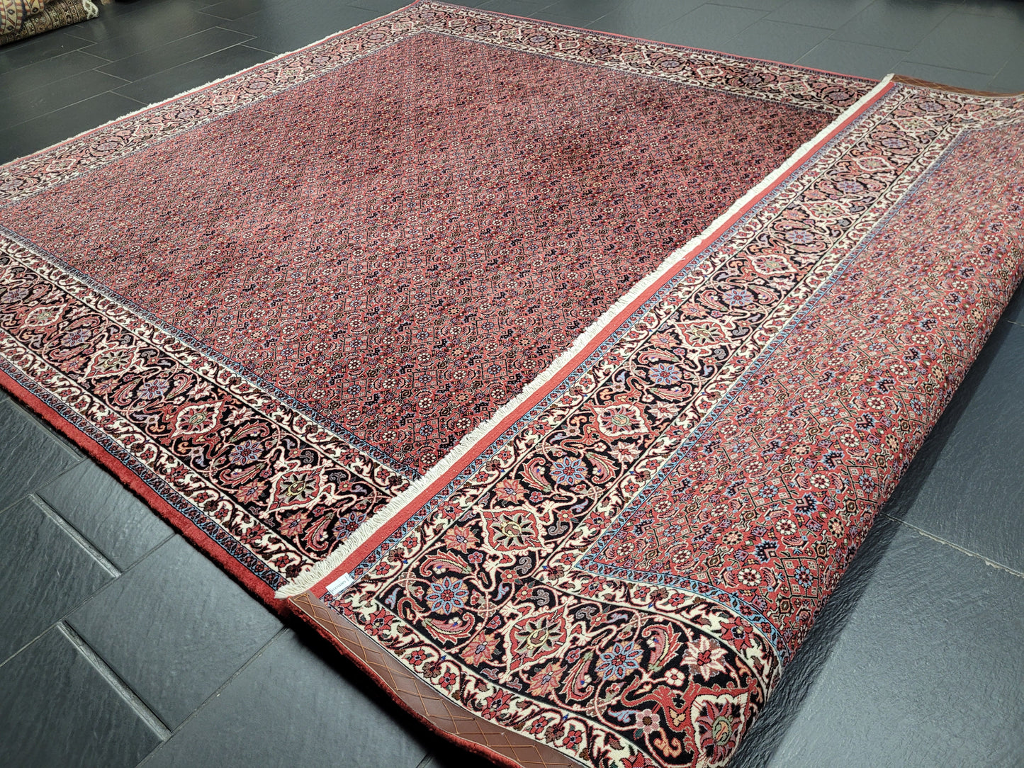 Bidjar Tekab Teppich 350x250 cm feine Korkwolle klassische Knüpfkunst