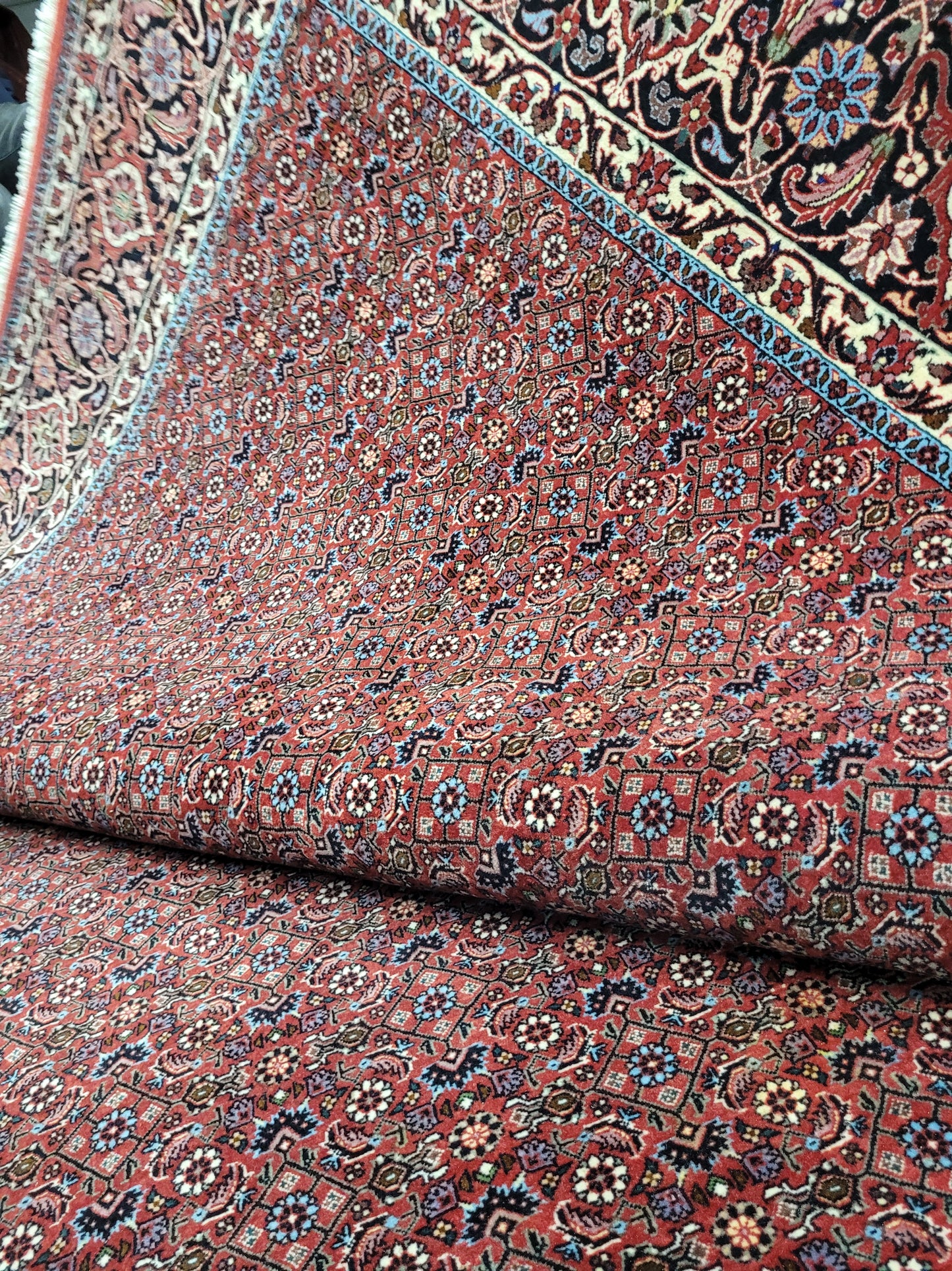 Bidjar Tekab Teppich 350x250 cm feine Korkwolle klassische Knüpfkunst