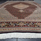 Täbriz Teppich 305x205 cm feine Korkwolle mit Seidenanteil Mahi Design