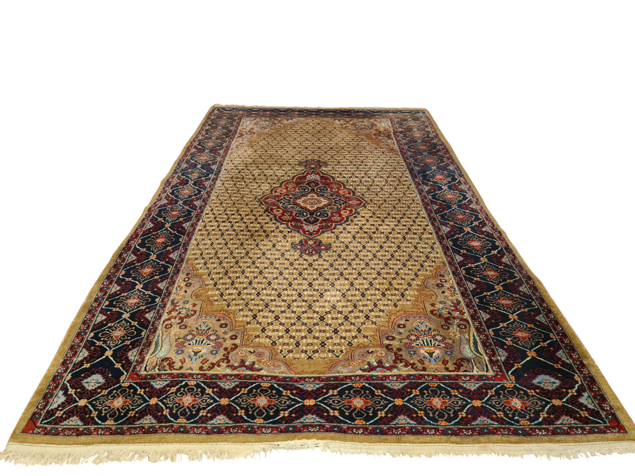 Perserteppich Orientteppich Handgeknüpfter Teppich Täbris 353x207cm