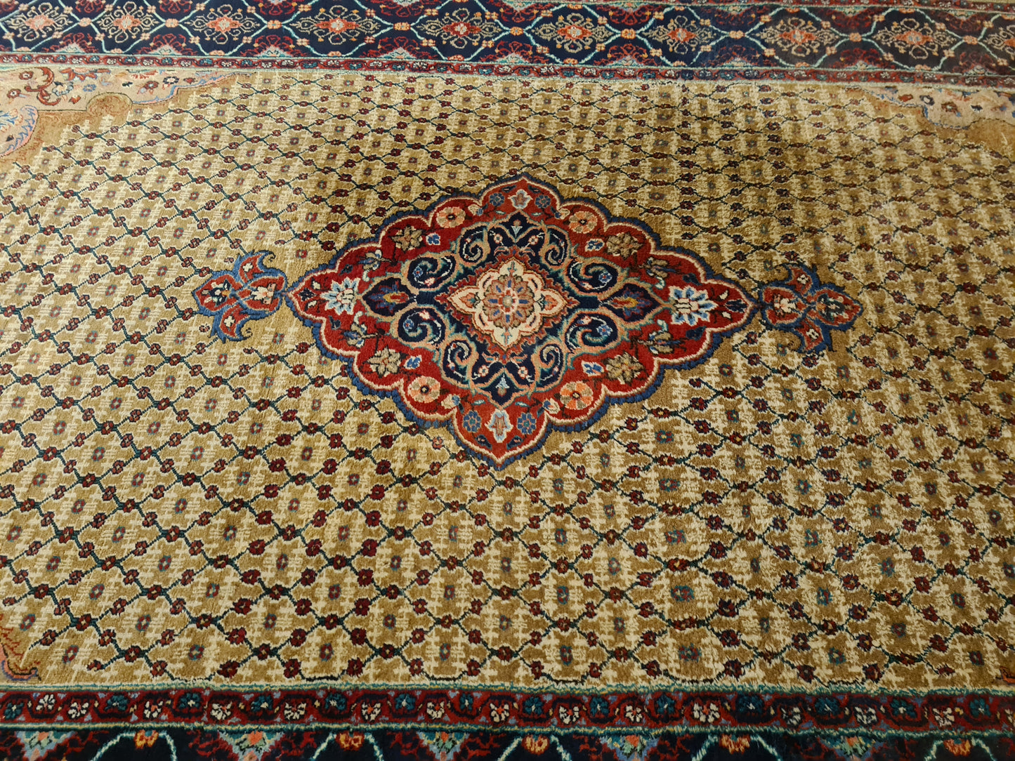 Perserteppich Orientteppich Handgeknüpfter Teppich Täbris 353x207cm